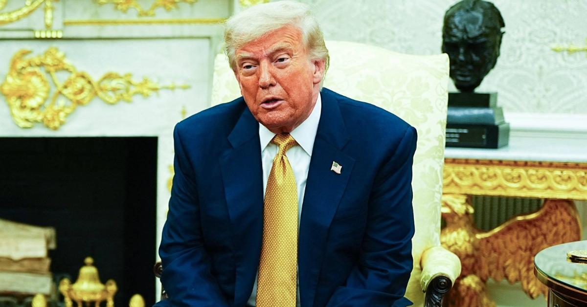Donald Trump during his meeting with Crown Prince Salman.