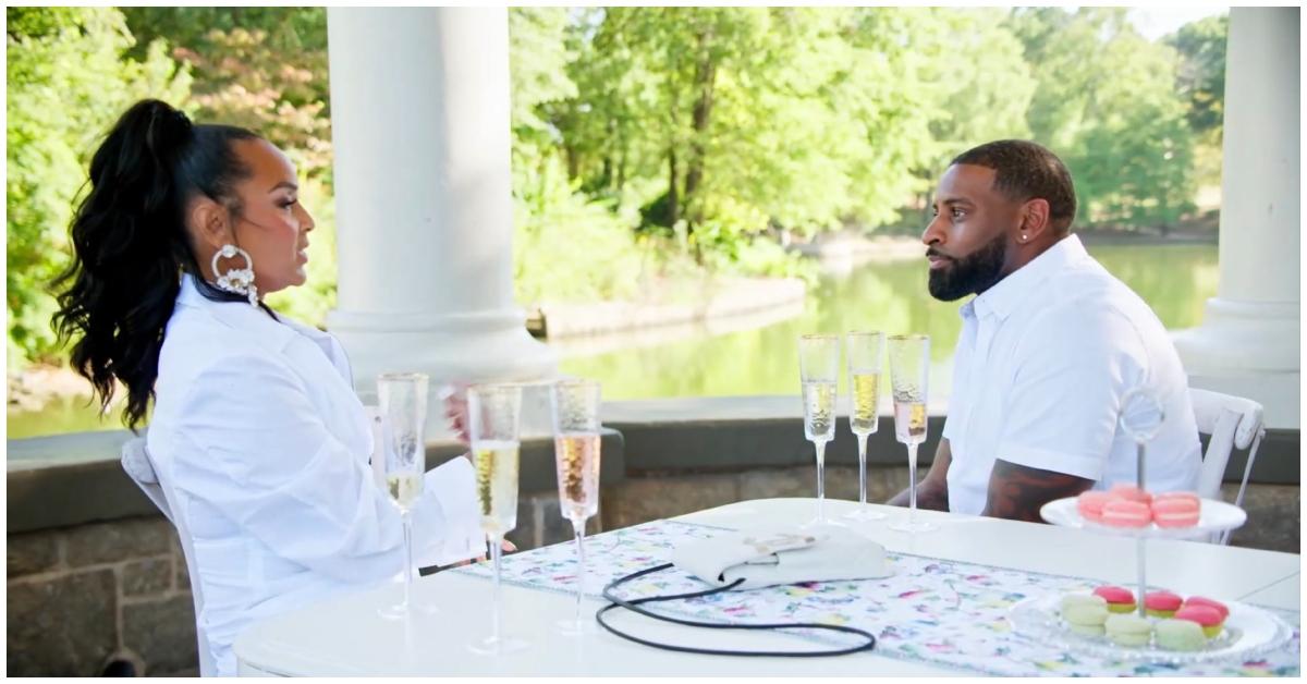 (l-r): LisaRaye and Norman talking about LisaRaye's daughter, Kai, on 'Queens Court'