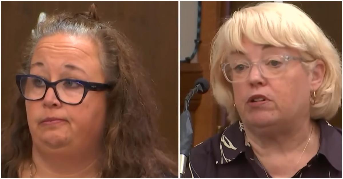 Two staff members giving witness testimony