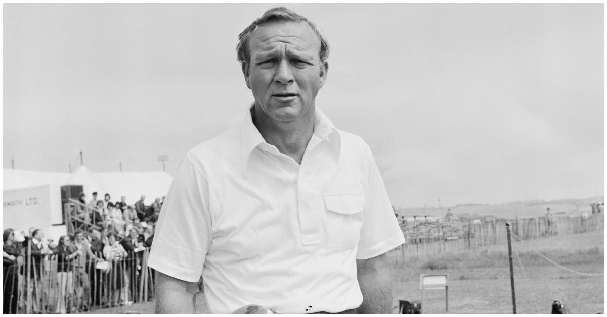 Arnold Palmer during the 1973 Open Championship at Troon in Scotland, U.K., in July 1973