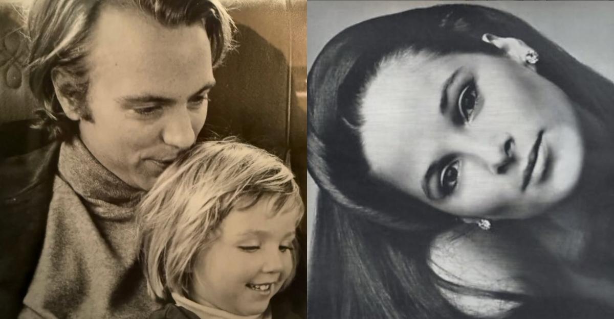 Belle Burden and her father on the left, Belle Burden's mom, Amanda Burden, on the right