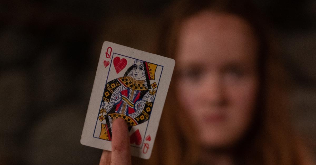 Teen Van in 'Yellowjackets' showing the sacrifice card.