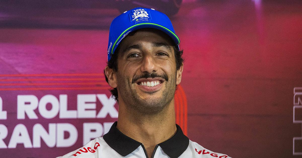 Daniel Ricciardo in uniform at the Belgium Grand Prix. 