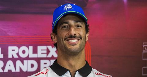 Daniel Ricciardo in uniform at the Belgium Grand Prix.
