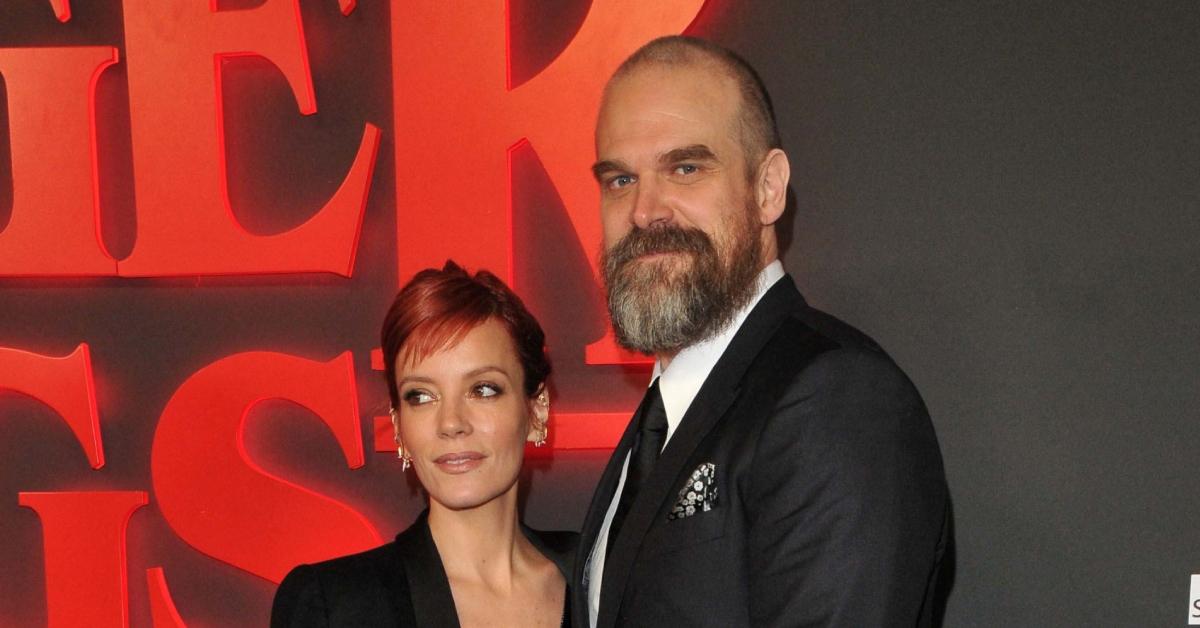 (l-r): Lily Allen and David Harbour