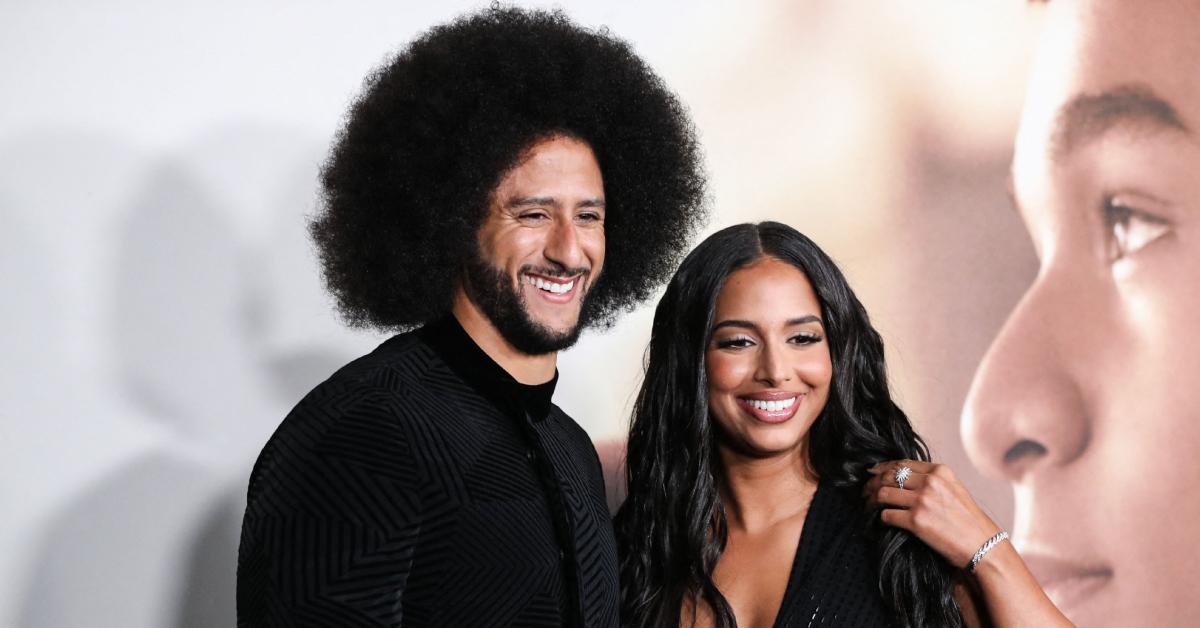 (l-r): Colin Kaepernick and Nessa Diab