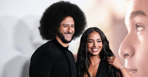 (l-r): Colin Kaepernick and Nessa Diab