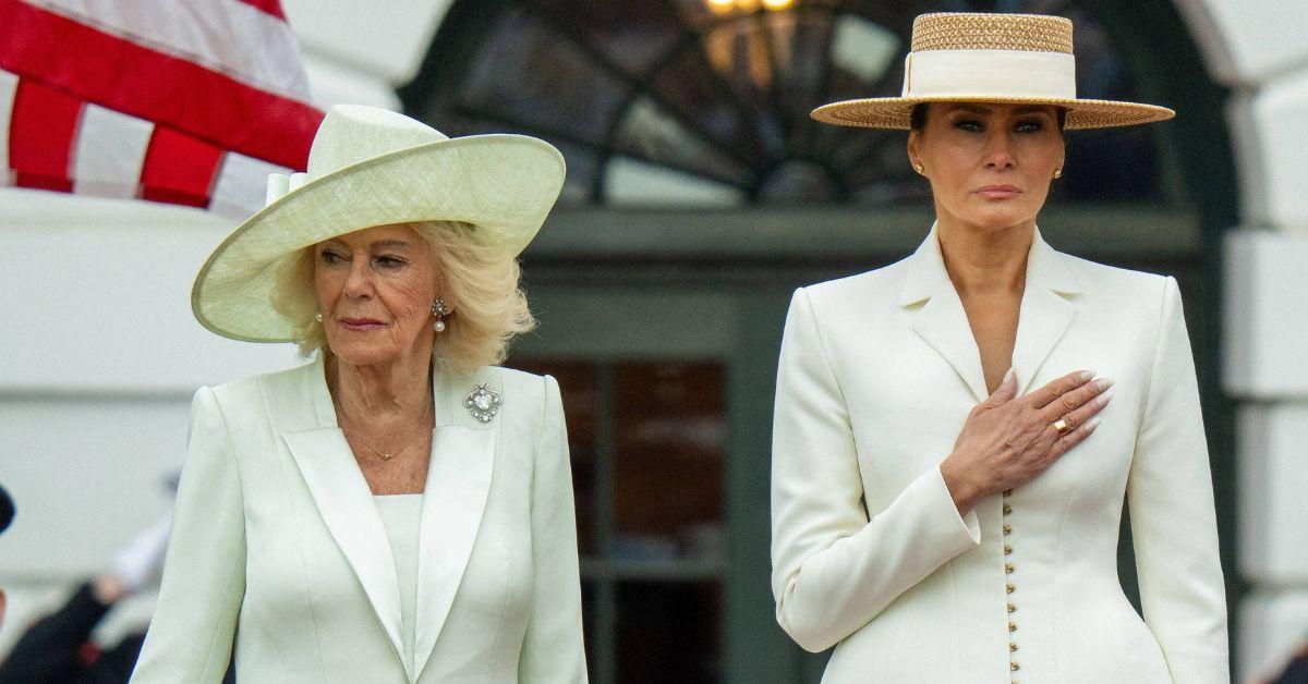 Melania Trump and Queen Camilla Exchanged Gifts at the Royals' White House Visit
