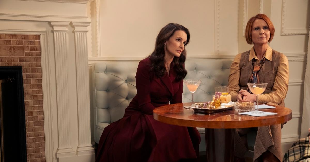 (l-r): Kristin Davis and Cynthia Nixon as Charlotte and Miranda on 'And Just Like That.'