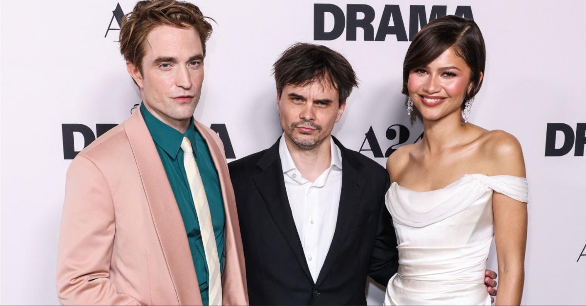 Robert Pattinson, Kristoffer Borgli, and Zendaya.