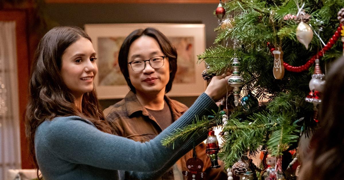 Nina Dobrev and Jimmy O. Yang in 'Love Hard'