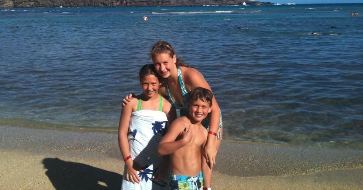 Marjorie Taylor Greene’s kids on the beach.