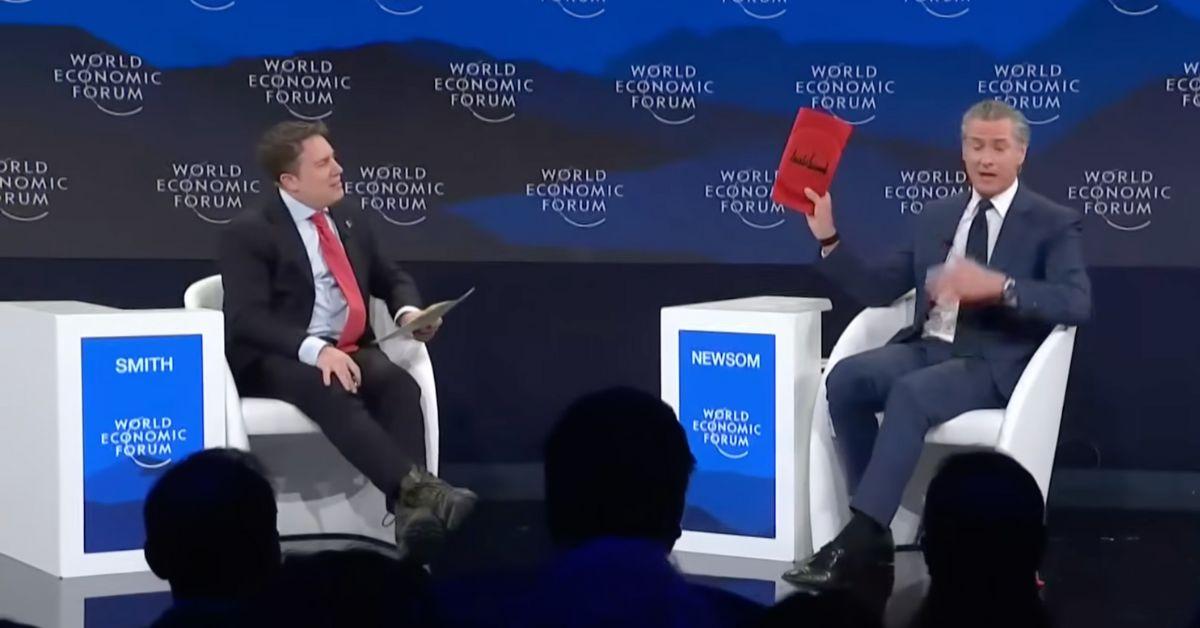 Gavin Newsom Brought "Trump Kneepads" to Davos, but What Is He Trying to Say?