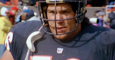 Steve McMichael with his Chicago Bears uniform.