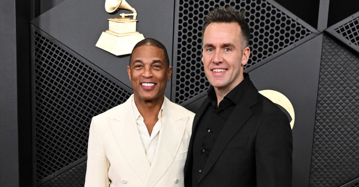 (l-r): Don Lemon and his husband, Tim Malone, at the 68th Grammy Awards