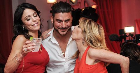 (l-r): Bethenny Frankel, Jax Taylor, and Ramona Singer