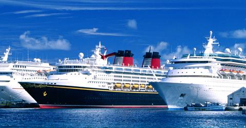 Still shot of a cruise in New Providence, Bahamas