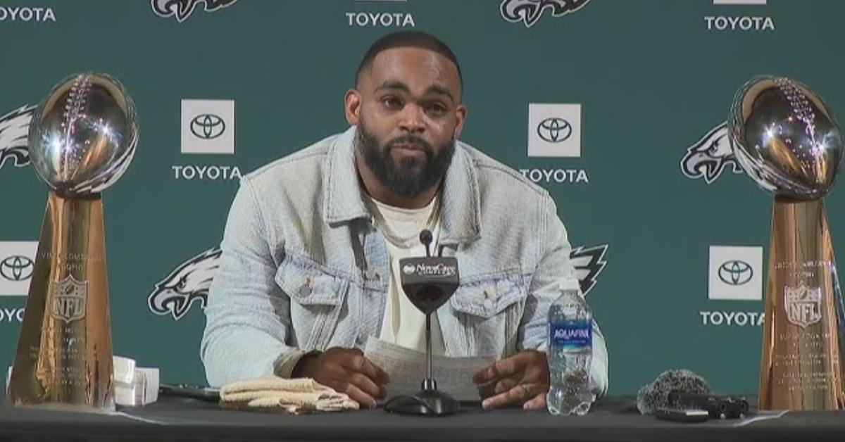 Brandon Graham announcing his retirement on March 18, 2025.