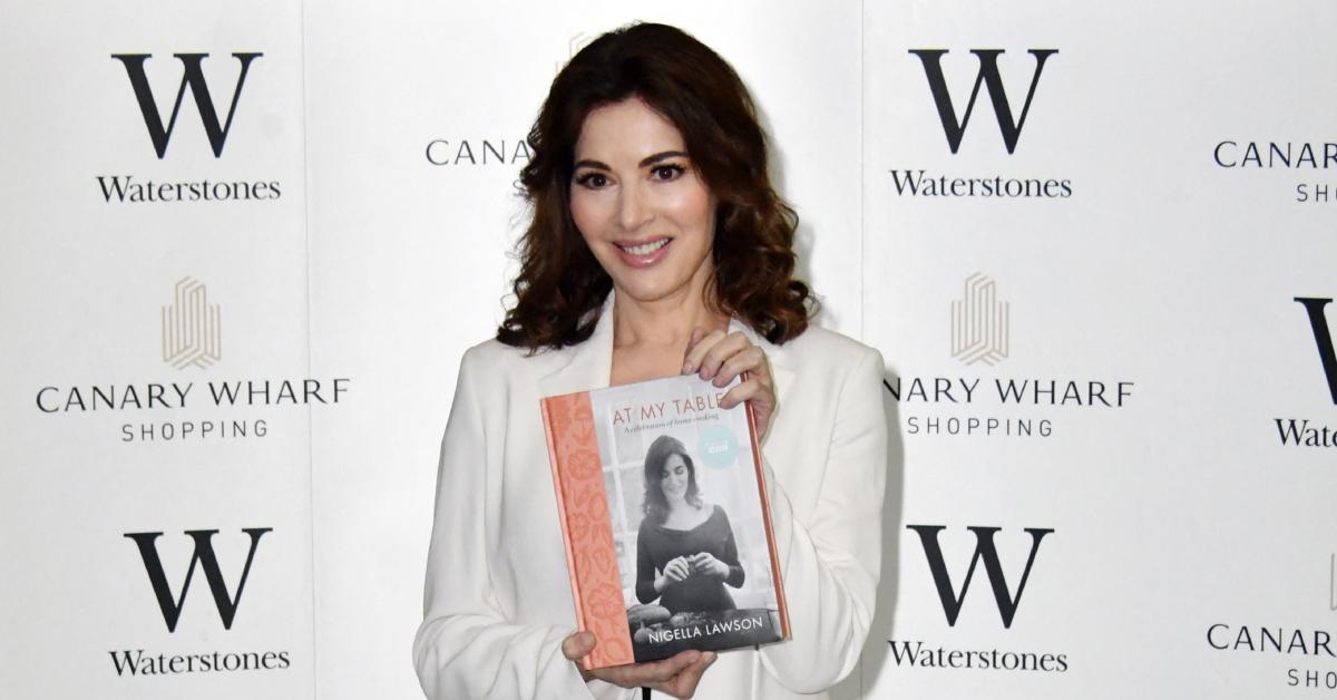 Nigella Lawson on the red carpet