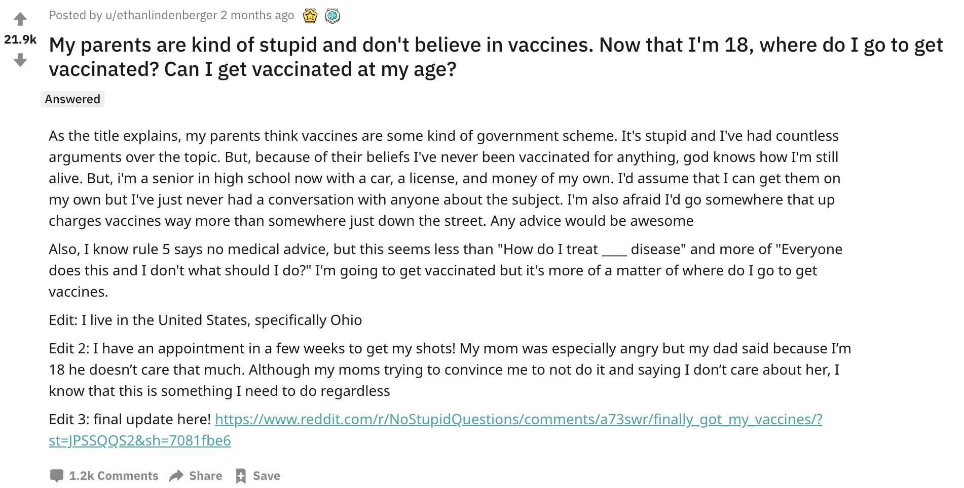 anti vaxx mom teen