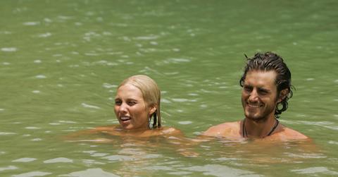 Jaime Dugan and Erik Huffman in 'Survivor: China' in the water
