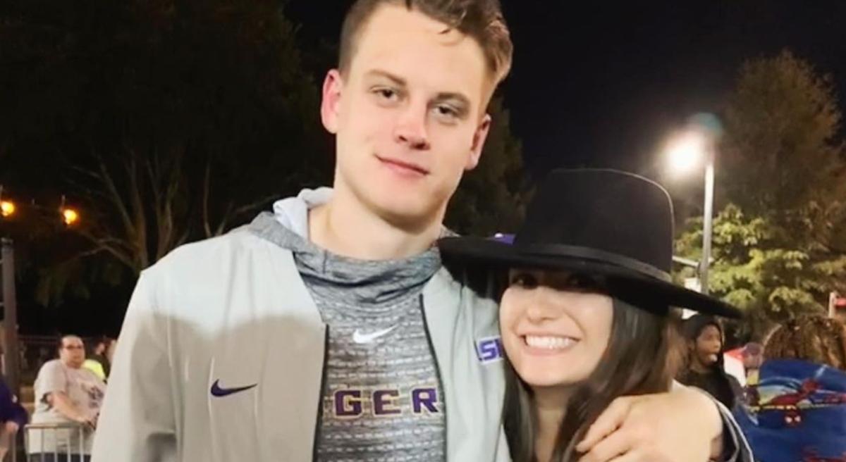 Joe Burrow's Girlfriend Olivia Holzmacher Supports Him in Super Bowl