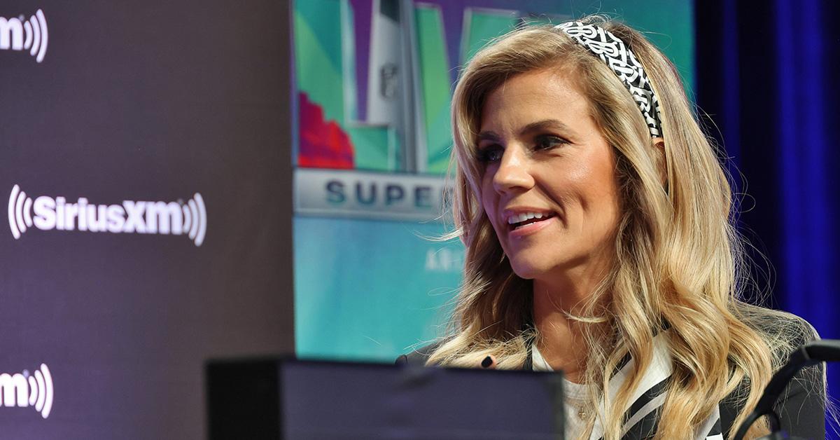 Samantha Ponder talking on Sirius XM for Super Bowl LVII