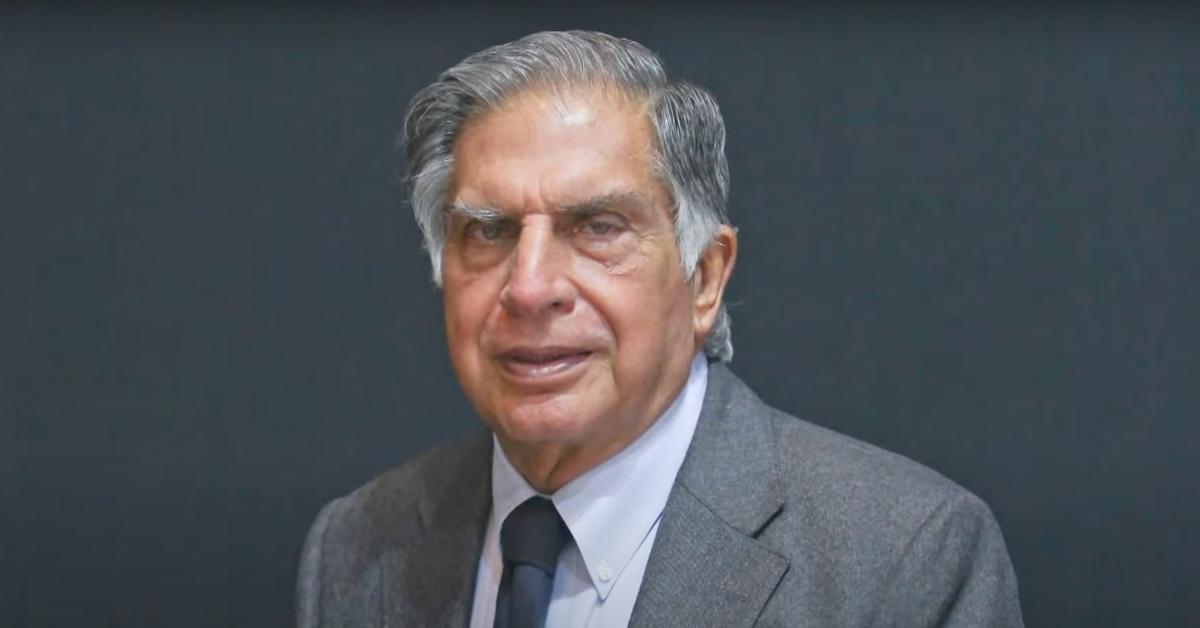 Ratan Tata smiles in a photo