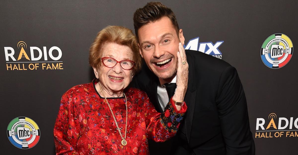 nductees Dr. Ruth Westheimer and Ryan Seacrest attend the Radio Hall of Fame Class of 2019 Induction Ceremony