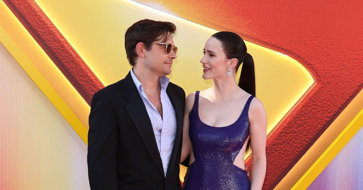 Jason Ralph and Rachel Brosnahan at the premiere of 'Superman.' 