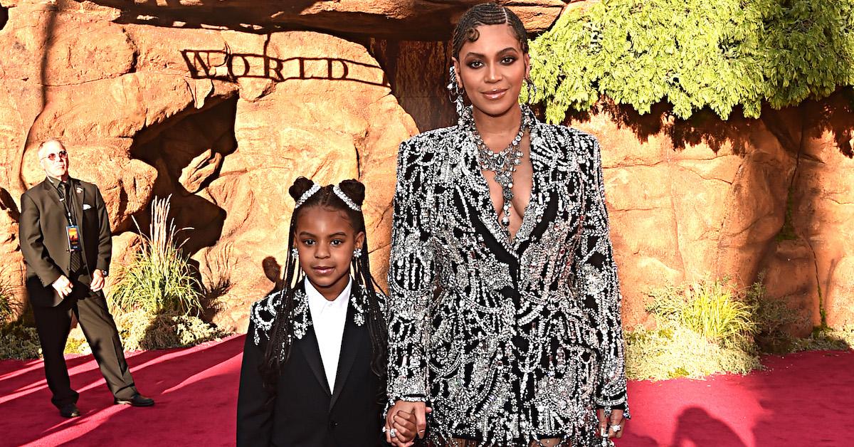 Beyoncé and Blue Ivy in 2019 at the world premiere of 'Lion King'.