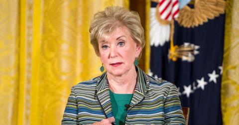 Linda McMahon at a Small Business event in 2017.