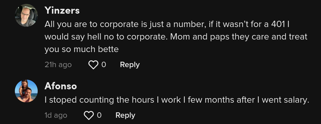 working salary not worth it tiktok