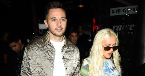 Christina Aguilera and Matthew Rutler leaving a Vogue Party