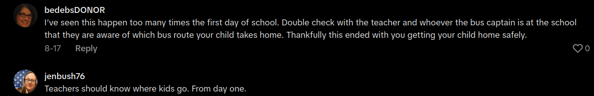 kindergarten wrong bus home