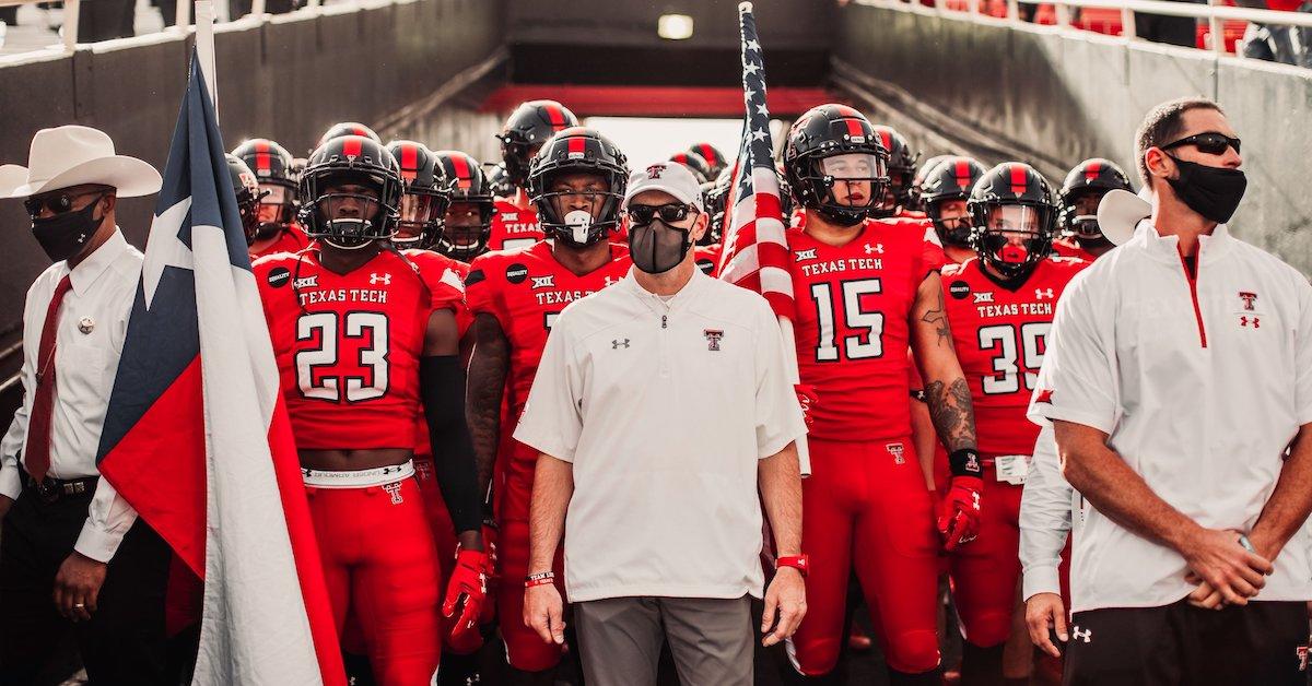 Texas Tech Red Raiders Team-Issued #4 Red Jersey from the Athletics Program