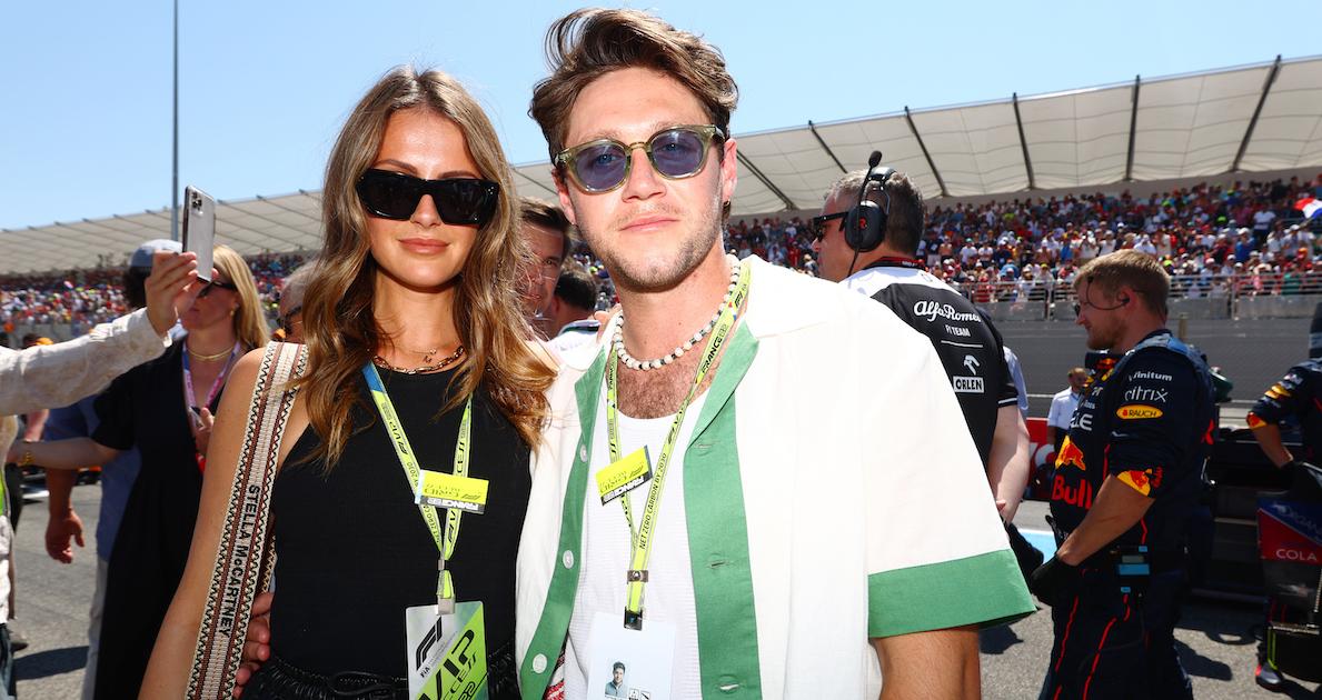 Niall Horan and Amelia Woolley a F1 event