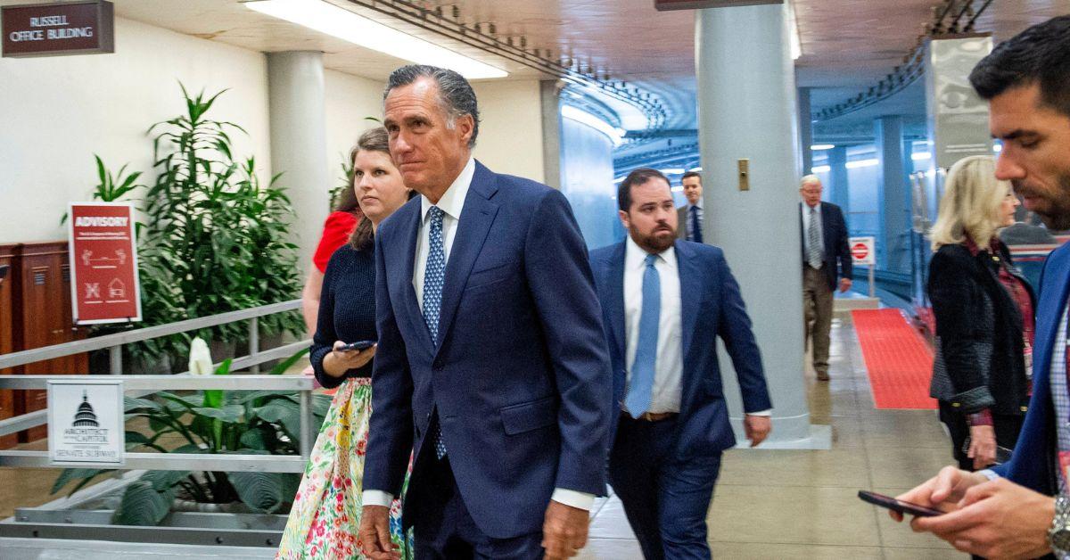 Mitt Romney in the U.S. Capitol in 2022.