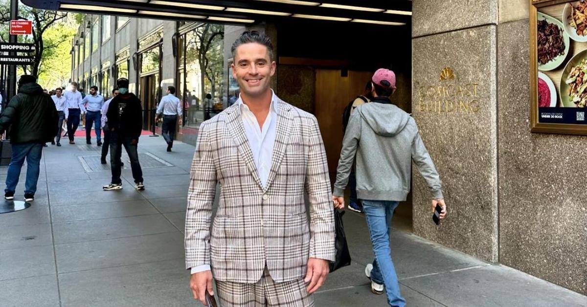 Jesse Lally outside of NBC Studios in New York City