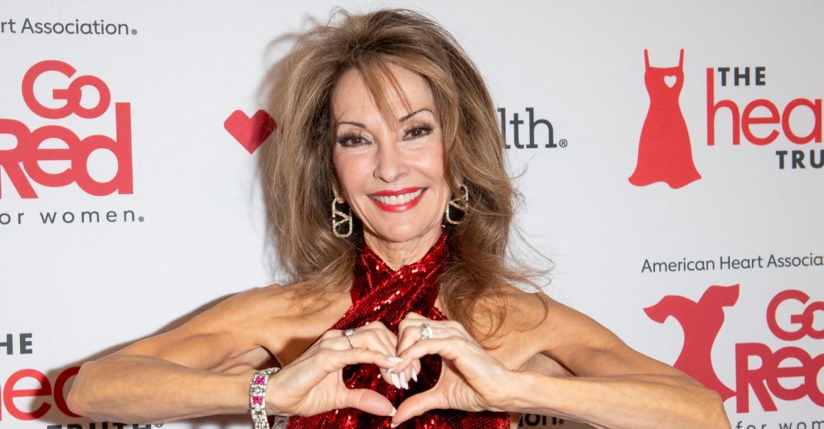 Susan Lucci at the Go Red for Women Red Dress Collection Concert in 2025.