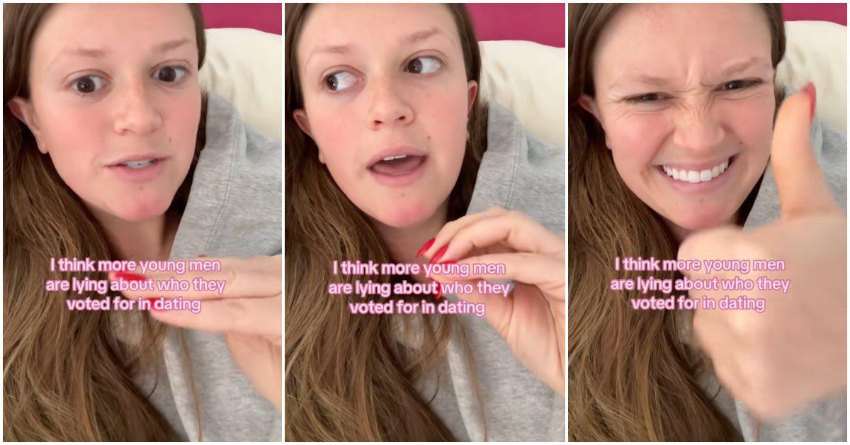 Woman Says Young Men Lie About Who They Voted for to Date
