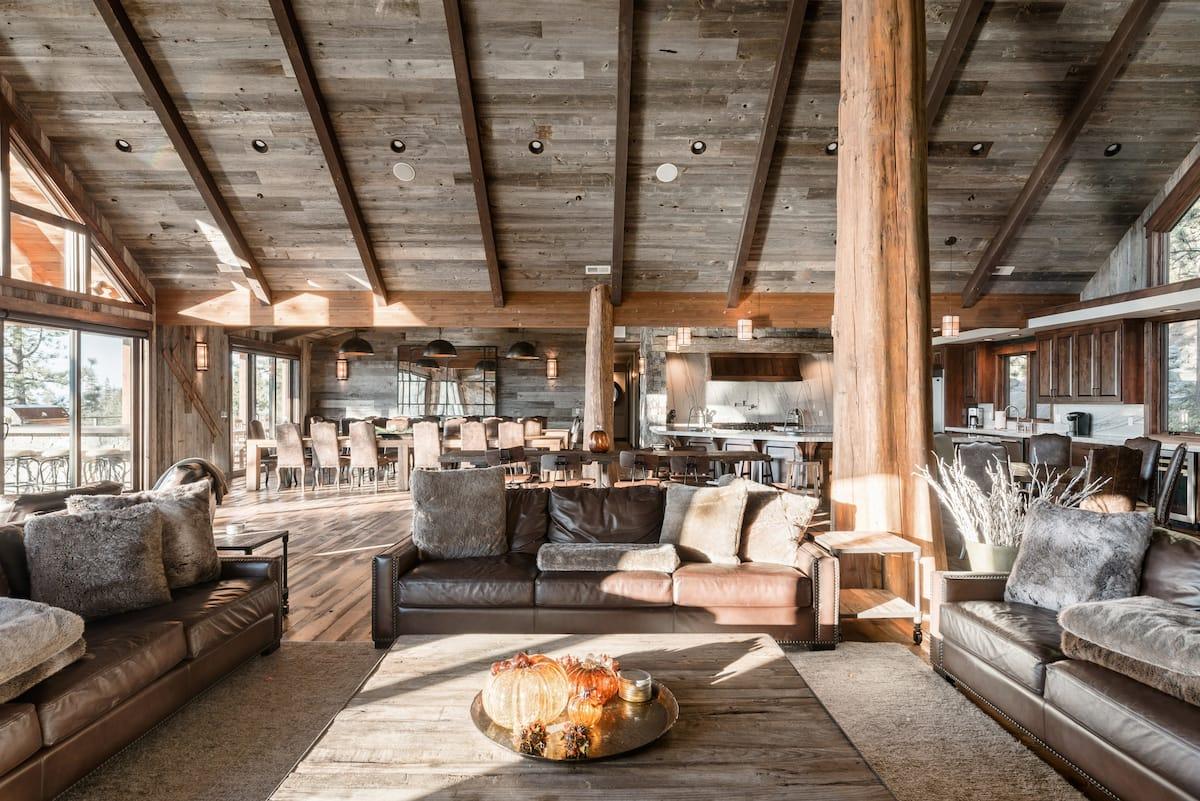 'RHOBH' Lake Tahoe House Living Room