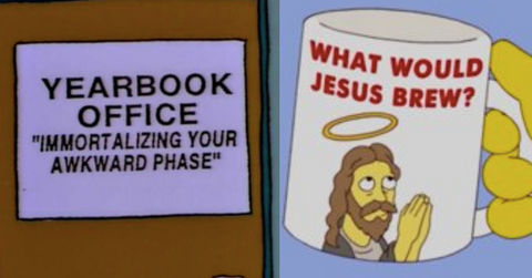 featured simpsons signs