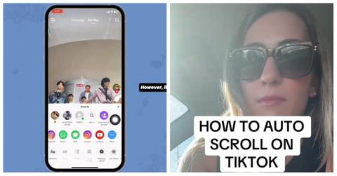 How to auto scroll on TikTok