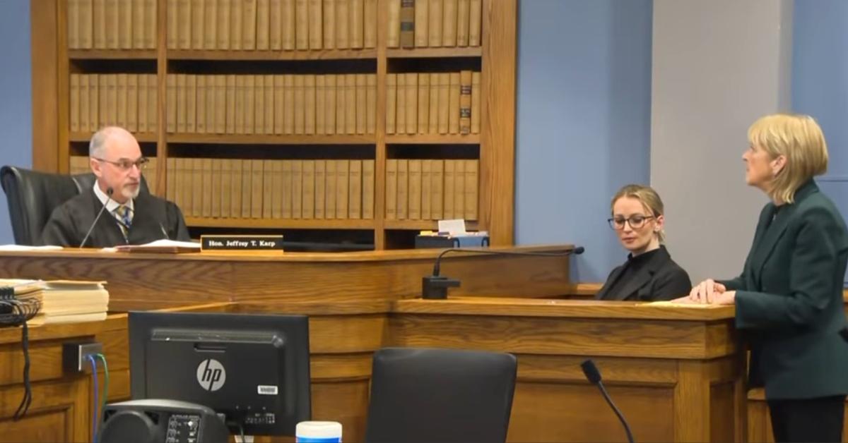 Kelsey Fitzsimmons appears in court. 