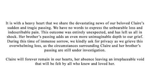 An Instagram post announcing that Lil Tay died