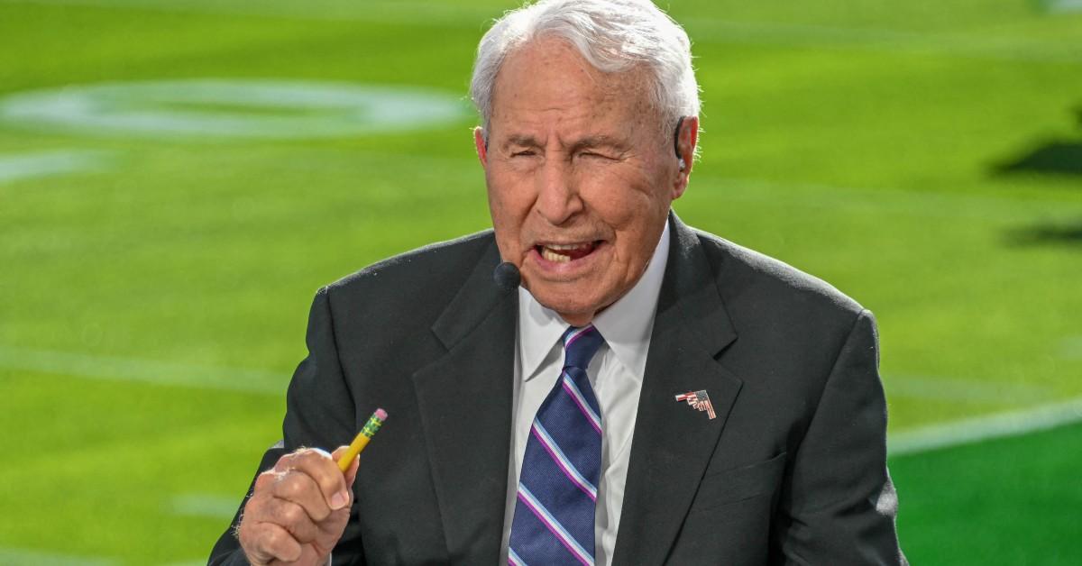 Lee Corso at the Rose Bowl