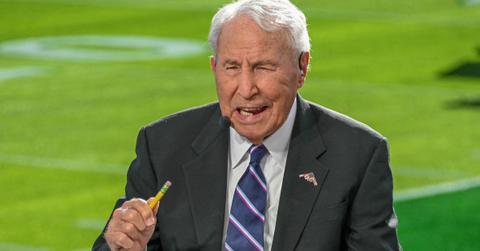 Lee Corso at the Rose Bowl