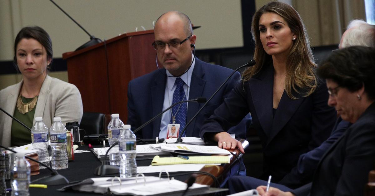 Hope Hicks testifies during a closed-door interview with the House Judiciary Committee on June 19, 2019