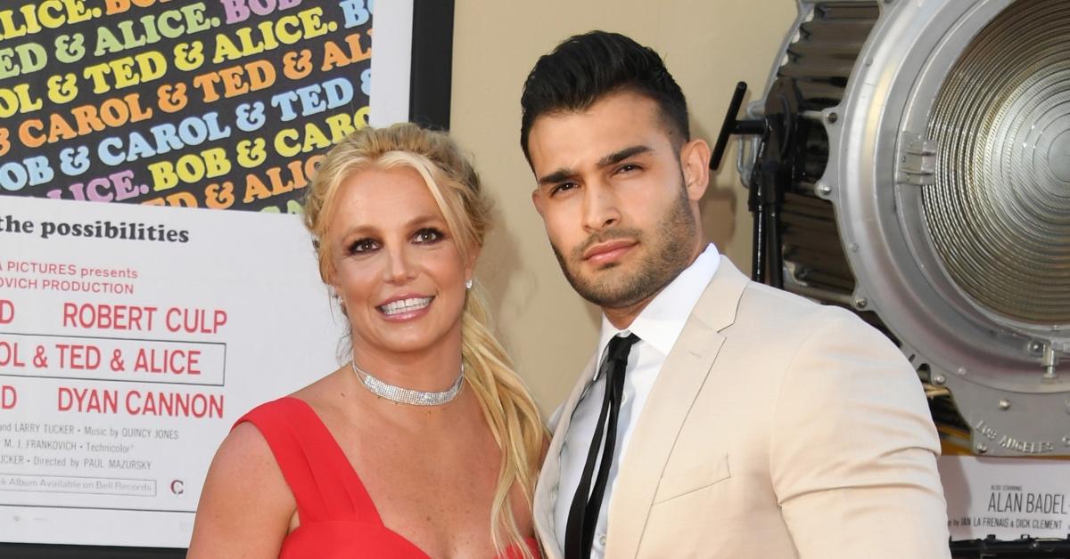 Britney Spears and Sam Asghari at the premiere of 'Once Upon a Time in... Hollywood'